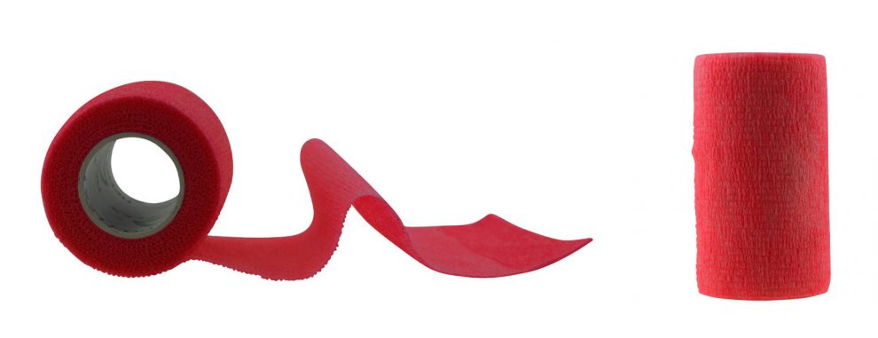 Self Adhesive RED Bandages – Box of 12